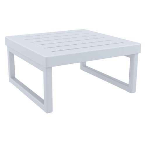 Mykonos Square Outdoor Coffee Table Silver Gray ISP137-SIL