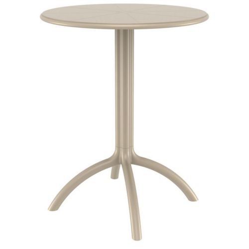 Octopus Resin Outdoor Dining Table 24 inch Round Taupe ISP160-DVR