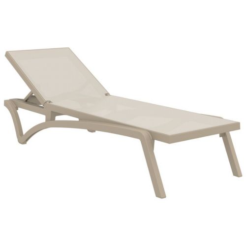 Pacific Stacking Sling Chaise Lounge Taupe - Taupe ISP089-DVR-DVR