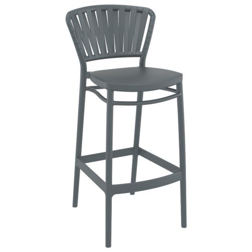Portofino Outdoor Bar Stool Dark Gray ISP215-DGR