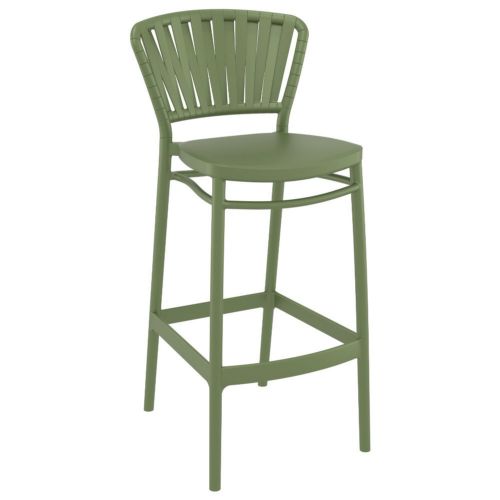 Portofino Outdoor Bar Stool Olive Green ISP215-OLG