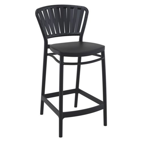 Portofino Patio Counter Stool Black ISP214-BLA