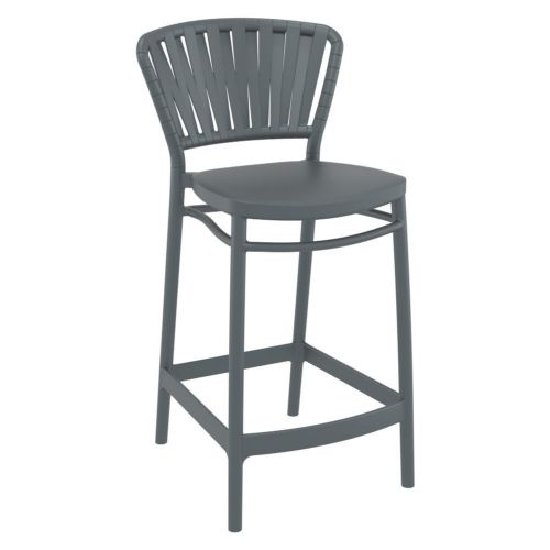 Portofino Patio Counter Stool Dark Gray ISP214-DGR