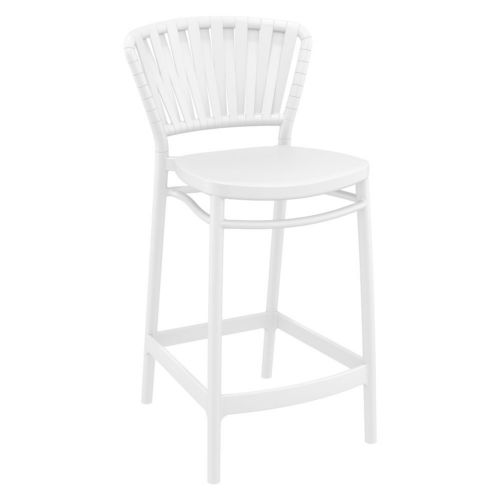 Portofino Patio Counter Stool White ISP214-WHI