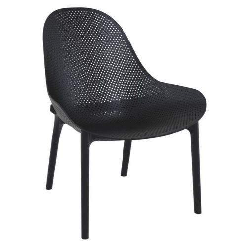 Sky Outdoor Indoor Lounge Chair Black ISP103-BLA