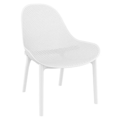 Sky Outdoor Indoor Lounge Chair White ISP103-WHI