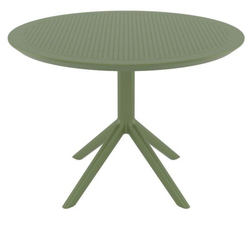 Sky Round Dining Table 42 inch Olive Green ISP124-OLG