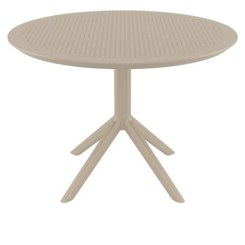 Sky Round Dining Table 42 inch Taupe ISP124-DVR