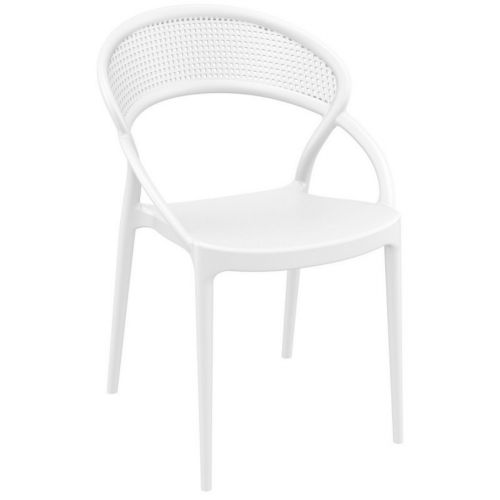 Sunset Outdoor Dining Chair White ISP088-WHI