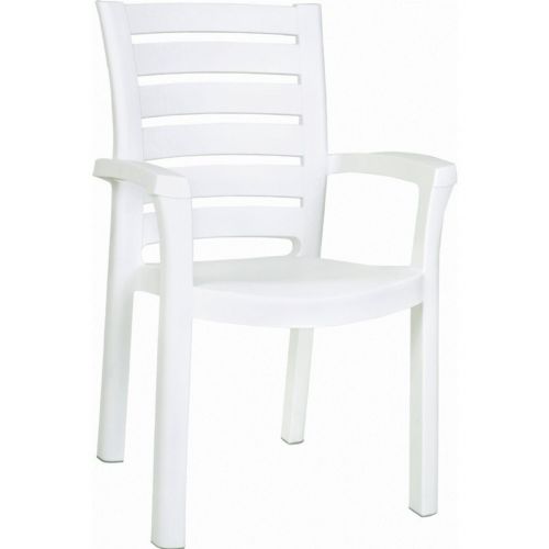 Sunshine Marina Resin Arm Chair White ISP016-WHI