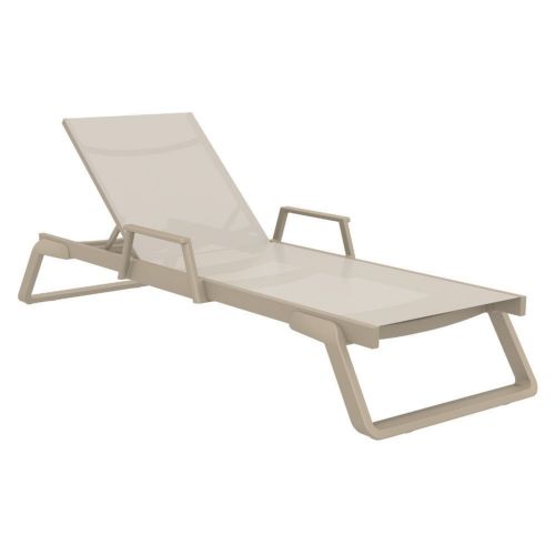 Tropic Arm Sling Chaise Lounge Taupe ISP708A-DVR-DVR