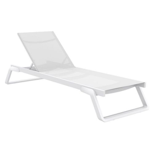 Tropic Sling Chaise Lounge White ISP708-WHI-WHI