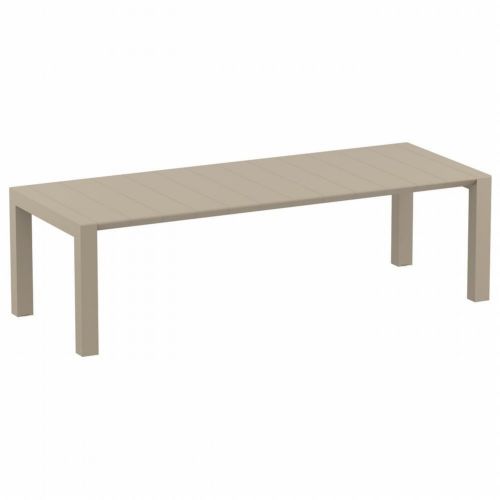 Vegas Patio Dining Table Extendable from 102 to 118 inch Taupe ISP776-DVR