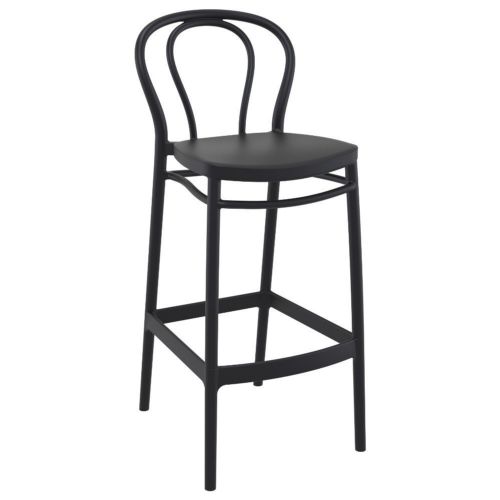 Victor Outdoor Bar Stool Black ISP262-BLA