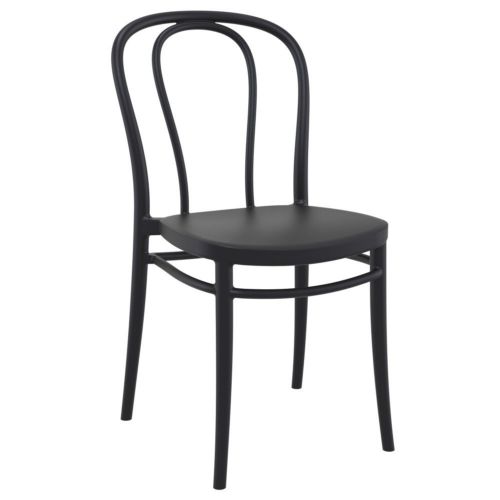 Victor Resin Outdoor Chair Black ISP252-BLA