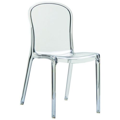 Victoria Clear Plastic Outdoor Bistro Chair Isp033 Tcl Cozydays