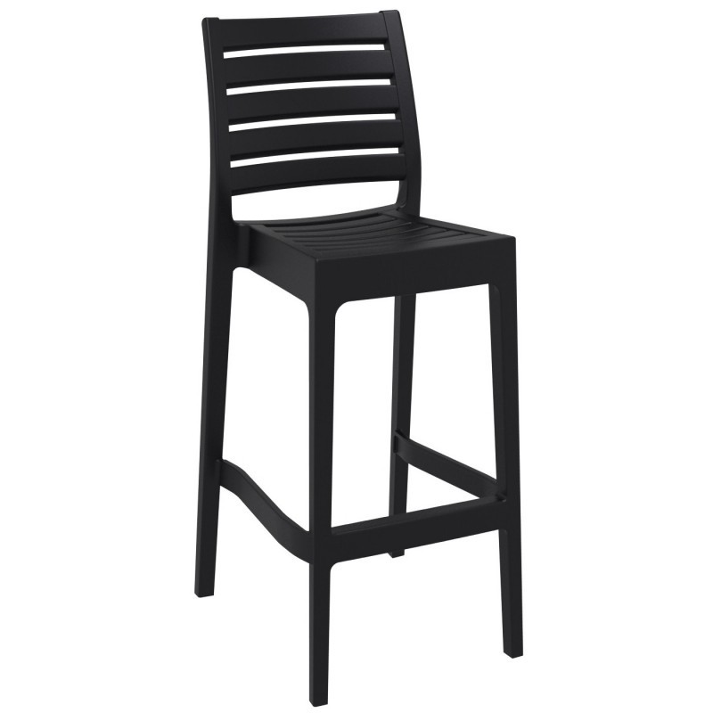Ares Outdoor Barstool Black ISP101BLA CozyDays