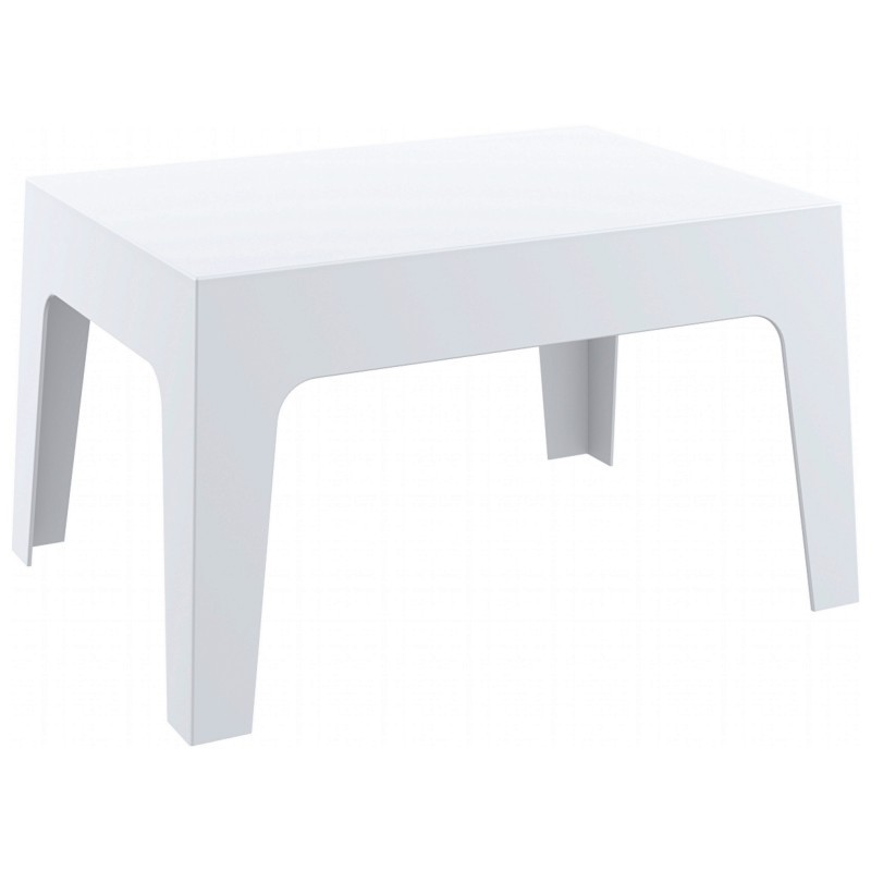 Box Resin Outdoor Coffee Table White ISP064WHI CozyDays