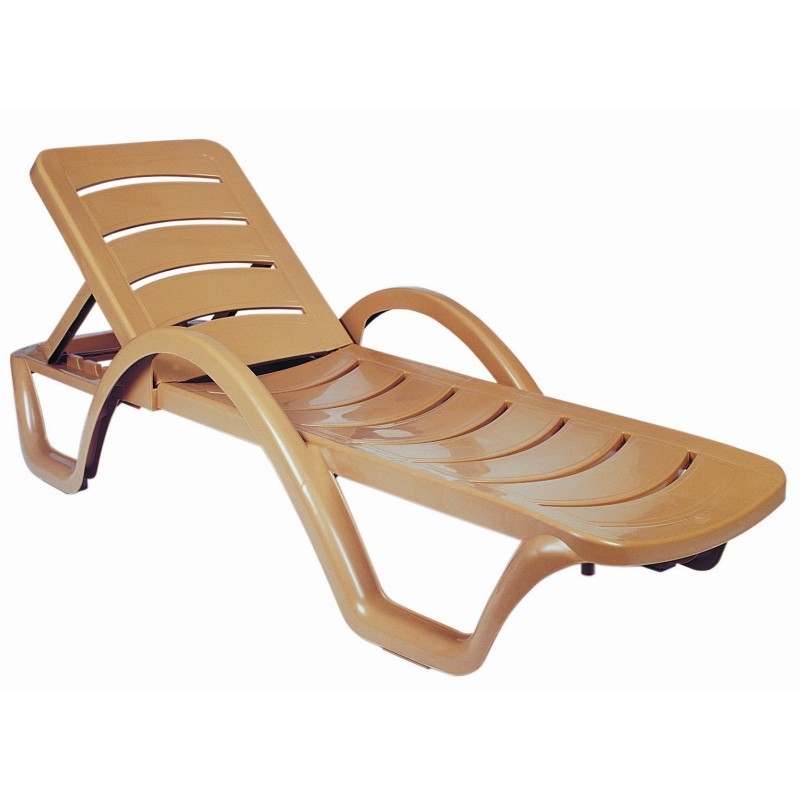 Havana Sunrise Resin Chaise Lounge Brown ISP078TEA CozyDays