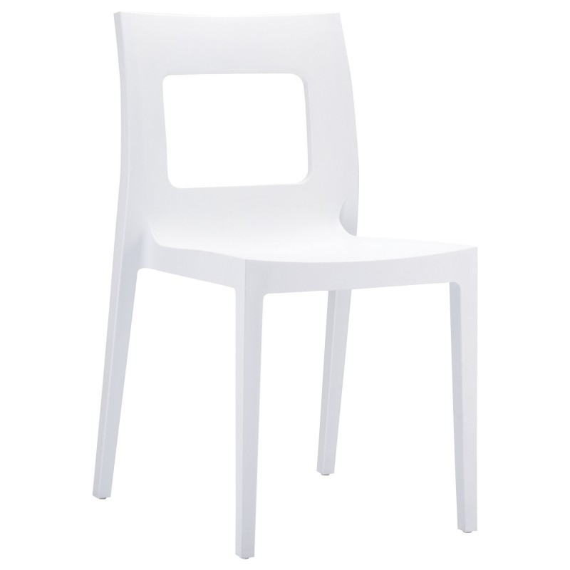 Lucca Outdoor Dining Chair White ISP026WHI CozyDays