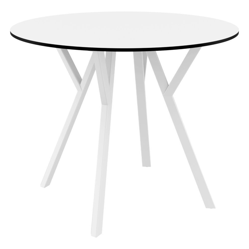 Max Round Table 35 inch White ISP744WHI CozyDays
