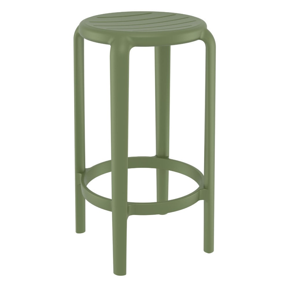 Tom Resin Counter Stool Olive Green ISP287OLG CozyDays