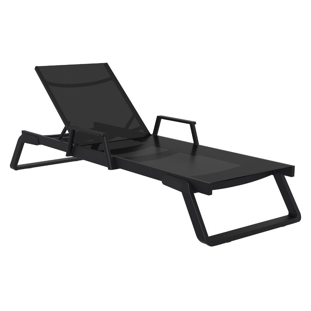 Tropic Arm Sling Chaise Lounge Black ISP708ABLABLA CozyDays