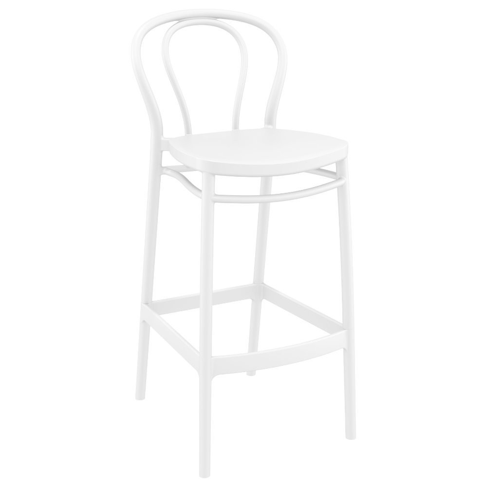 Victor Outdoor Bar Stool White ISP262WHI CozyDays