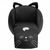 Black Kids Cat Rocker Chair and Footrest HR-6-GG #5