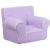 Small Lavender Kids Chair with White Dots & Piping DG-CH-KID