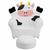 White Kids Cow Rocker Chair and Footrest HR-29-GG #3