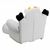 White Kids Cow Rocker Chair and Footrest HR-29-GG #4