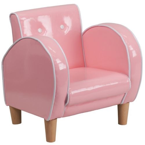 Pink Kids Chair in Vinyl HR-15-GG