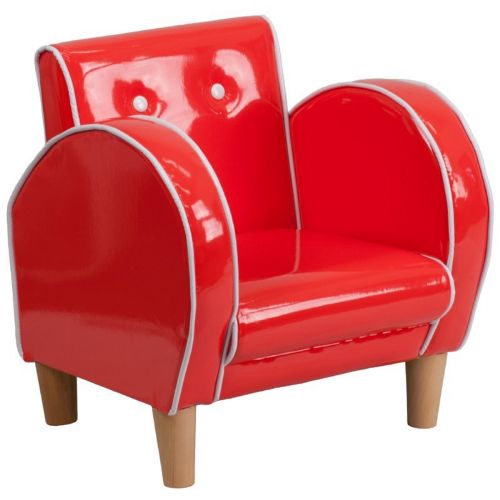 Red Kids Chair in Vinyl HR-14-GG