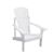 Bradley Adirondack Outdoor Patio Wood Chair - White V1824