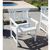 Bradley Contoured 5-Piece Wood Patio Dining Set with 4 Chairs - White V1337SET8 #5