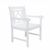 Bradley Diamond 4-Piece Wood Patio Rectangular Table Dining Set - White V1336SET30 #3