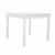 Bradley Diamond 5-Piece Wood Patio Stacking Table Dining Set - White V1841SET7 #3