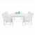 Bradley Modern Outdoor 5-Piece Wood Patio Dining Set - White V1336SET8 #2