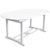 Bradley Oval Outdoor Extension Table with Foldable Butterfly - White V1335
