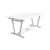Bradley Rectangle Outdoor Extension Table with Foldable Butterfly - White V1334