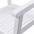 Bradley Slatted Outdoor 5-Piece Wood Patio Stacking Table Dining Set - White V1841SET4 #6