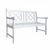 Bradley Traditional Outdoor 4-Piece Wood Patio Dining Set with 4-foot Bench - White V1337SET24 #5