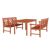 Malibu Outdoor 3-Piece Wood Patio Rectangular Table Dining Set V98SET70