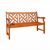 Malibu Outdoor 4-Piece Wood Patio Dining Set with 5-foot Bench and Armchairs V187SET1 #4