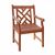Malibu Outdoor 4-Piece Wood Patio Dining Set with 5-foot Bench and Armchairs V187SET1 #5