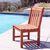 Malibu Outdoor 5-Piece Wood Patio Dining Set with Armless Chairs V98SET46 #5