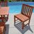 Malibu Outdoor 5-Piece Wood Patio Dining Set with Curvy Leg Table & Armless Chairs V189SET20 #7