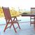 Malibu Outdoor 5-Piece Wood Patio Dining Set with Curvy Leg Table & Reclining Chairs V189SET4 #5