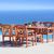Malibu Outdoor 5-Piece Wood Patio Dining Set with Curvy Leg Table V189SET22 #2